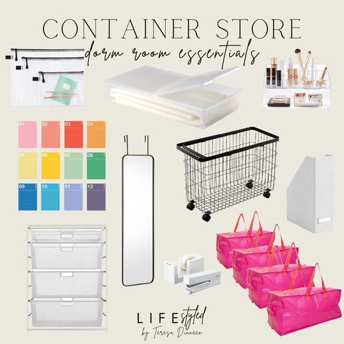Dorm Organization + Checklist 